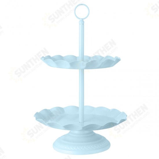 2 / 3 Ters Blue Cake Holder Cupcake Stand Birthday Wedding Party Display Holder Decorations