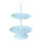 2 / 3 Ters Blue Cake Holder Cupcake Stand Birthday Wedding Party Display Holder Decorations