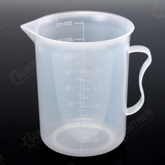 250ml Plastic Measuring Cup Clear Double Graduated Cylindrical Measuring Jug