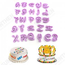 26PCS Plastic Alphabet Cookie Cutter Letter Biscuit Fondant Mold Cake Decorating Tool 26PCS Plastic Alphabet Cookie Cutter Letter Biscuit Fondant Mold Cake Decorating Tool