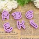 26PCS Plastic Alphabet Cookie Cutter Letter Biscuit Fondant Mold Cake Decorating Tool