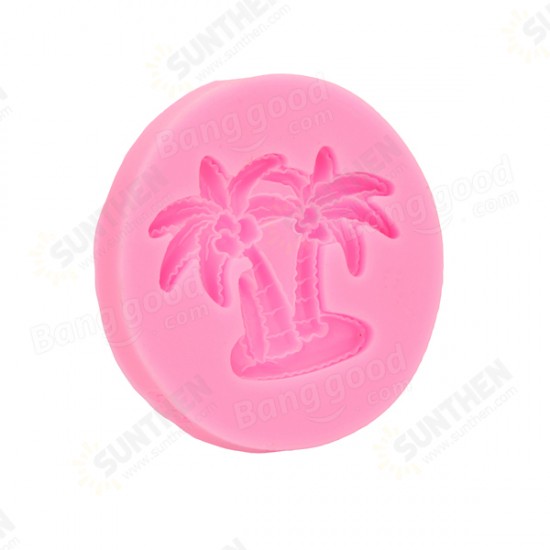 3D Coconut Palm Silicone Mold Fondant Mould Creative Baking Tools Accessories