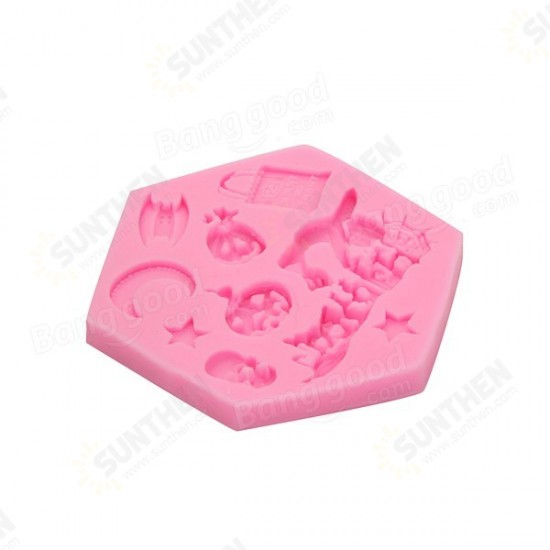 3D Coconut Palm Silicone Mold Fondant Mould Creative Baking Tools Accessories