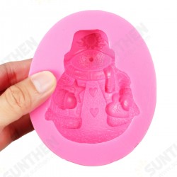 3D Snowman Silicone Candle Cake Mold Soap Craft Handmade Decorating Baking Mold Tools 3D Snowman Silicone Candle Cake Mold Soap Craft Handmade Decorating Baking Mold Tools