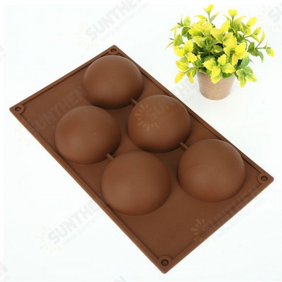 5 Cavity Silicone Bread Cake Chocolate Fondant Mold Mousse Pastry Baking Tools