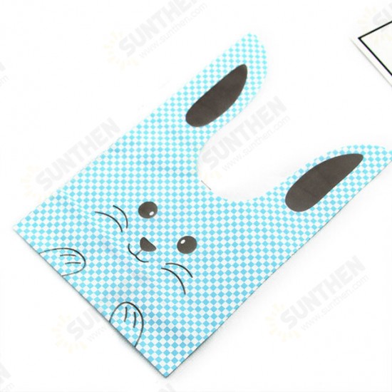 50Pcs/Lot Cute Rabbit Design Creative Sugar Dessert Bags Baking Self-adhesive Plastic Packing Bag