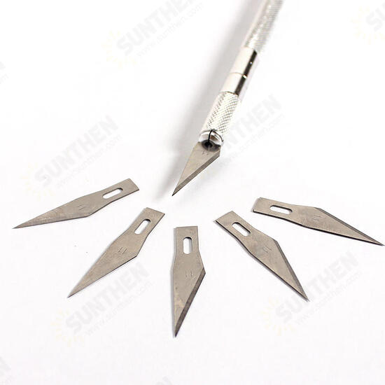 6 Blades Aluminum Carve Knife Extra Backup Sculpture Engrave Graver Muti-funtion Carving Knife Set