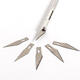 6 Blades Aluminum Carve Knife Extra Backup Sculpture Engrave Graver Muti-funtion Carving Knife Set