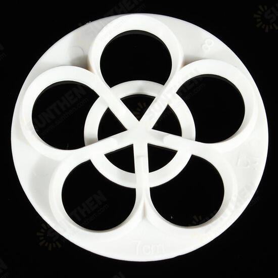 6Pcs Plum Flower Fondant Cake Sugarcraft Cutter Mold