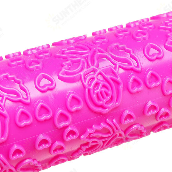 Baking Rolling Pin Christmas Creative Baking Biscuits Cookie Rolling Rod Pin Printing Mold