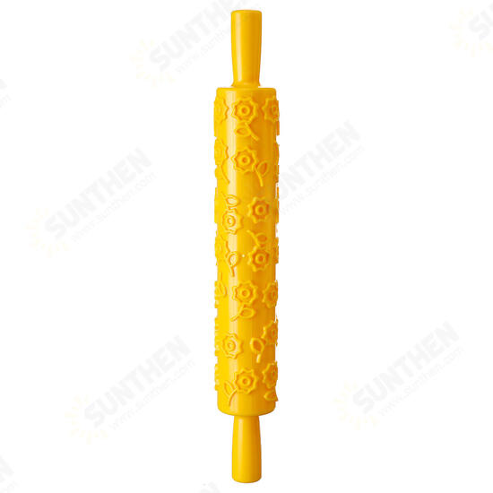 Baking Rolling Pin Christmas Creative Baking Biscuits Cookie Rolling Rod Pin Printing Mold