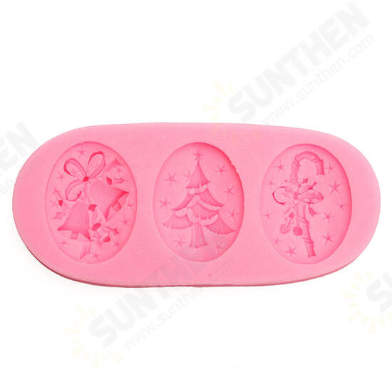 Christmas Tree Silicone Fondant Cake Mold Soap Chocolate Candy Decorating Mould