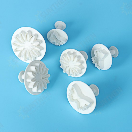 DIY Fondant Cake Cutter Embossing Mold Printing Tool Candy Biscuit Baking Set