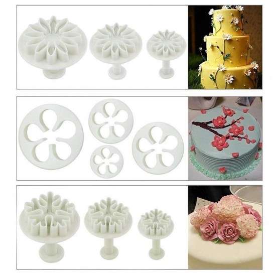 DIY Fondant Cake Cutter Embossing Mold Printing Tool Candy Biscuit Baking Set