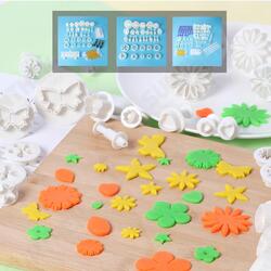 DIY Fondant Cake Cutter Embossing Mold Printing Tool Candy Biscuit Baking Set DIY Fondant Cake Cutter Embossing Mold Printing Tool Candy Biscuit Baking Set