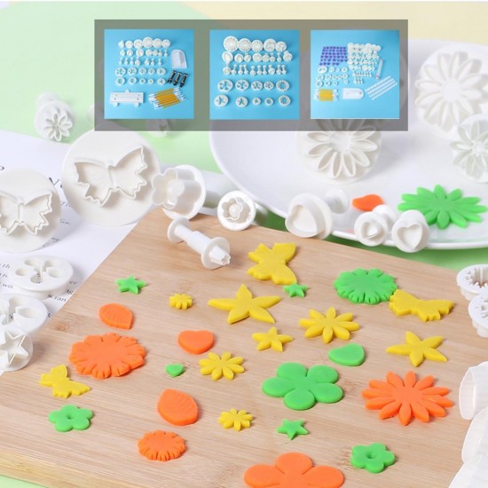 DIY Fondant Cake Cutter Embossing Mold Printing Tool Candy Biscuit Baking Set