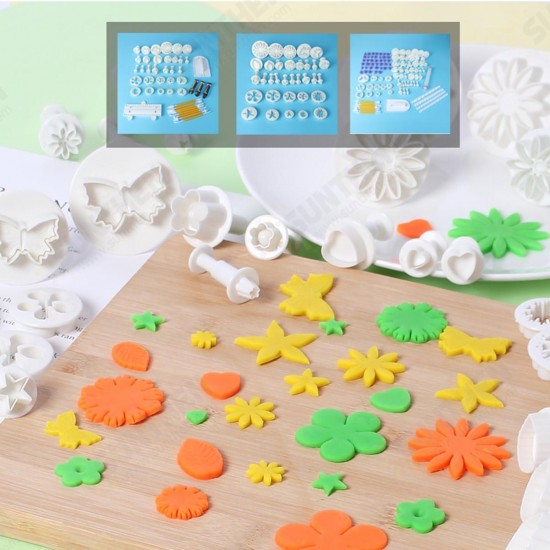 DIY Fondant Cake Cutter Embossing Mold Printing Tool Candy Biscuit Baking Set