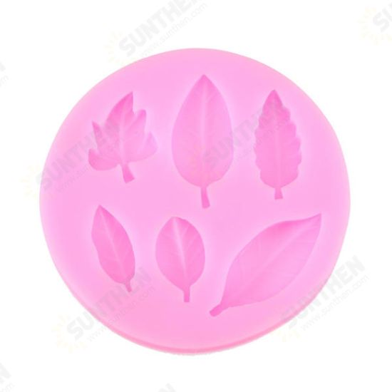 DIY Leaves Chocolate Mold Resin Flower Fondant Cake Decorating Mold