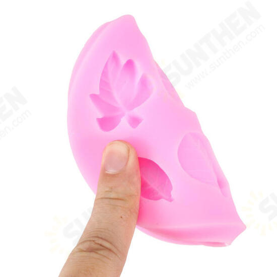 DIY Leaves Chocolate Mold Resin Flower Fondant Cake Decorating Mold