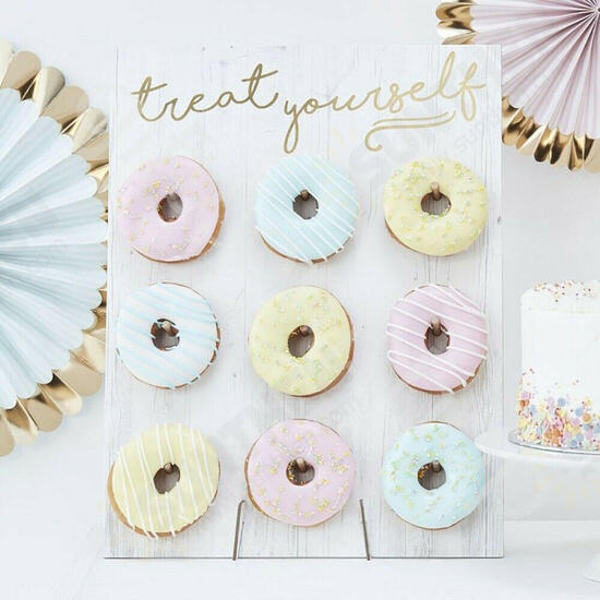 Donut Wall Hold Candy Sweet Stand Wooden Table Holder Wedding Decor Supplies DIY Decorations Holder