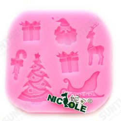 F0534 Silicone Christmas Reindeer Cake Mould Soap Chocolate Mold F0534 Silicone Christmas Reindeer Cake Mould Soap Chocolate Mold