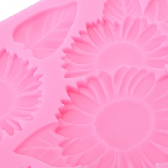 Food Grade Silicone Cake Mold DIY Chocalate Cookies Ice Tray Baking Tool Flowers And Leaves Shape