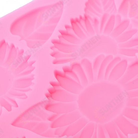 Food Grade Silicone Cake Mold DIY Chocalate Cookies Ice Tray Baking Tool Flowers And Leaves Shape