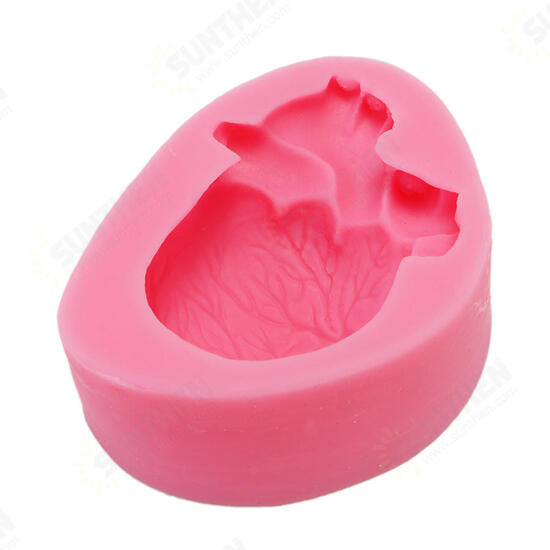 Food Grade Silicone Cake Mold DIY Chocalate Cookies Ice Tray Baking Tool Heart Shape