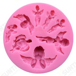 Food Grade Silicone Cake Mold DIY Chocalate Cookies Ice Tray Baking Tool Special Angel Shape Food Grade Silicone Cake Mold DIY Chocalate Cookies Ice Tray Baking Tool Special Angel Shape