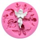 Food Grade Silicone Cake Mold DIY Chocalate Cookies Ice Tray Baking Tool Special Angel Shape
