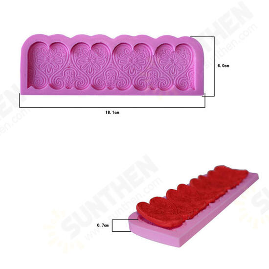 Heart Shape Silicone Fondant Lace Mold Cake Decorating Mould Heart Shape Silicone Fondant Lace Mold Cake Decorating Mould