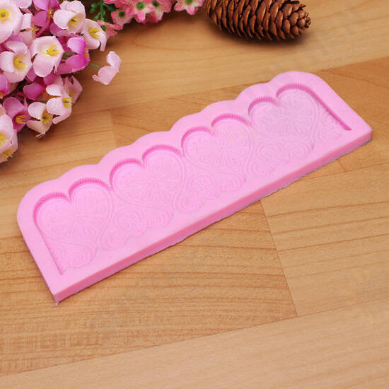 Heart Shape Silicone Fondant Lace Mold Cake Decorating Mould Heart Shape Silicone Fondant Lace Mold Cake Decorating Mould