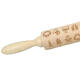 JM01687 Wooden Christmas Embossed Rolling Pin Dough Stick Baking Pastry Tool New Year Christmas Decoration