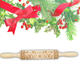 JM01688 Wooden Christmas Embossed Rolling Pin Dough Stick Baking Pastry Tool New Year Christmas Decoration