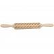 JM01691 Wooden Christmas Embossed Rolling Pin Dough Stick Baking Pastry Tool New Year Christmas Decoration