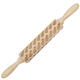 JM01691 Wooden Christmas Embossed Rolling Pin Dough Stick Baking Pastry Tool New Year Christmas Decoration