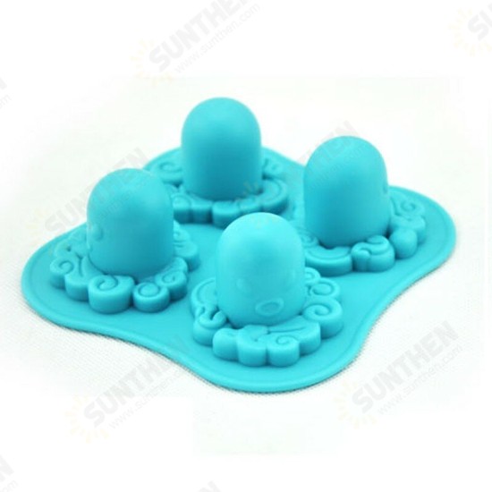 Octopus Shape Silicone Molds Fondant Cake Molds Kitchen Baking Decorating Cake Tools Soap Candy Mold