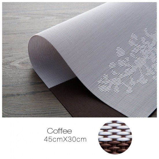 Placemat Fashion Pvc Dining Table Mat Disc Pads Bowl Pad Coasters Waterproof Table Cloth Pad S
