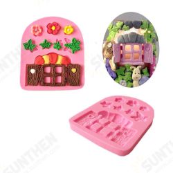 Plants Wooden Window Liquid Silicone Mold Fondant Cake Decorating Mould Plants Wooden Window Liquid Silicone Mold Fondant Cake Decorating Mould