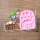 Plants Wooden Window Liquid Silicone Mold Fondant Cake Decorating Mould