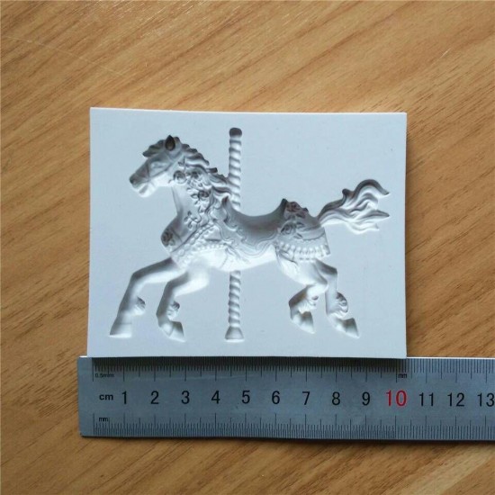 Pony Horse Shape Silicone Cake Mold Fondant Sugar Jelly Ice Lace Lollipop Mould Kitchen Accessories