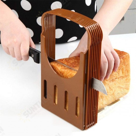 Practical Kitchen Bread Loaf Toast Slicer Cutter Maker Mold Guide Slicing Tools