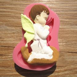 Prayed Boy Angel Silicone Fondant Cake Mold Soap Chocolate Mold Prayed Boy Angel Silicone Fondant Cake Mold Soap Chocolate Mold