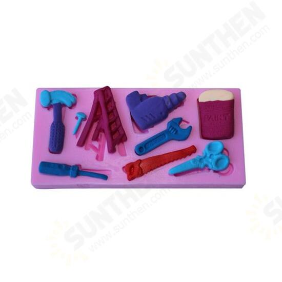 Tools Silicone Fondant Mold Chocolate Polymer Clay Mould