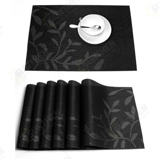 Washable Placemat for Dining Table Creative Heat Insulation Stain Resistant Anti-skid Eat Mats