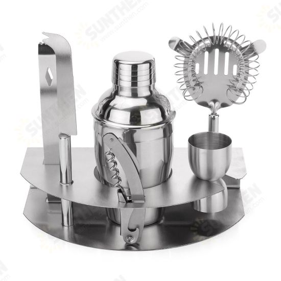 350mL Bar Drink Cocktail Shaker Jigger Mixer Sets Stainless Steel Bartender Tool Kit