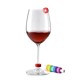 CJ-SBH01 Rainbow Drinking Glass Identification Ring 8 Colors Glass Recognizer From