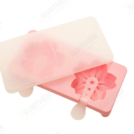 Cute Cat Claws Sakura Cherry Blossoms Shaped Popsicle Ice Cream Maker Frozen Pop Icy Ice Mold