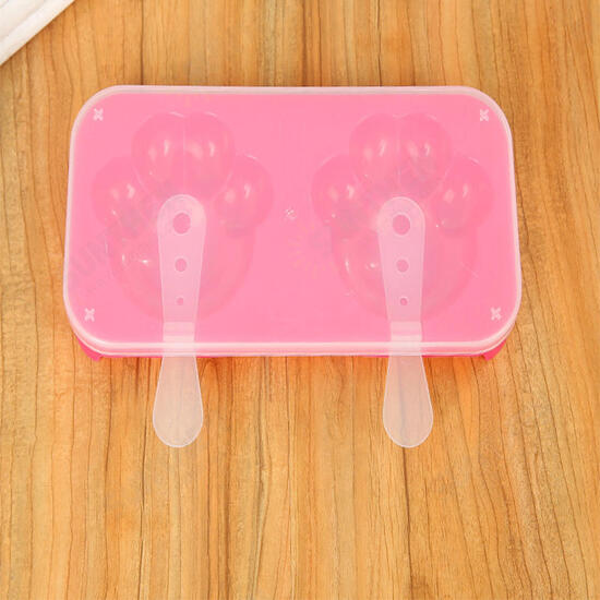 Cute Cat Claws Sakura Cherry Blossoms Shaped Popsicle Ice Cream Maker Frozen Pop Icy Ice Mold