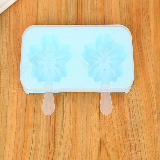 Cute Cat Claws Sakura Cherry Blossoms Shaped Popsicle Ice Cream Maker Frozen Pop Icy Ice Mold